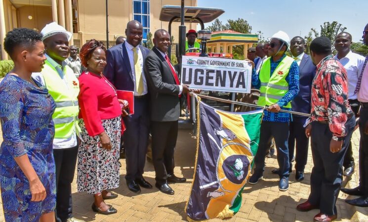 H.E Governor James Orengo, Flagged off 7 Tractors