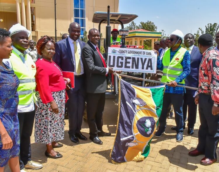 H.E Governor James Orengo, Flagged off 7 Tractors