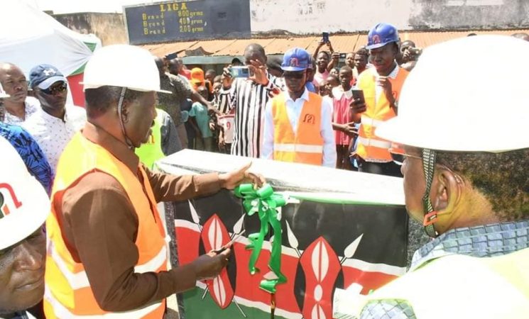 The Rt. Hon. Raila Amolo Odinga presided over the Ground Breaking Ceremony of Yala and Ugunja Town Ring Roads to Bitumen Standards