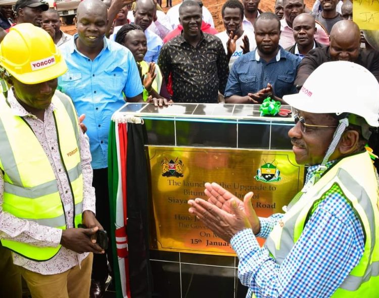 Ground Breaking Ceremony for the Construction Ring Road Project along Rabango