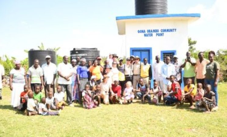 Obambo and Usenge Residents in Central Alego Receive Clean Piped Water