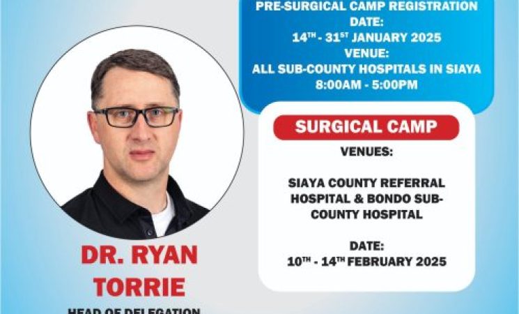 Siaya Partners With The Association of Nurses and Global Outreach (TANGO) to Offer Free Surgical Camp
