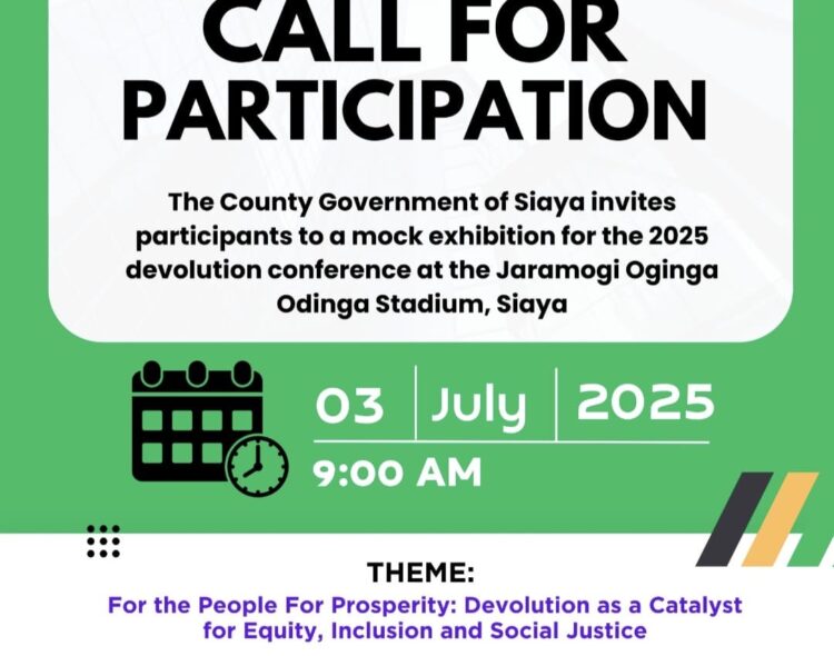 Devolution Conference 2025: CALL FOR A MOCK PARTICIPATION on 3 July 2025 at JOOS