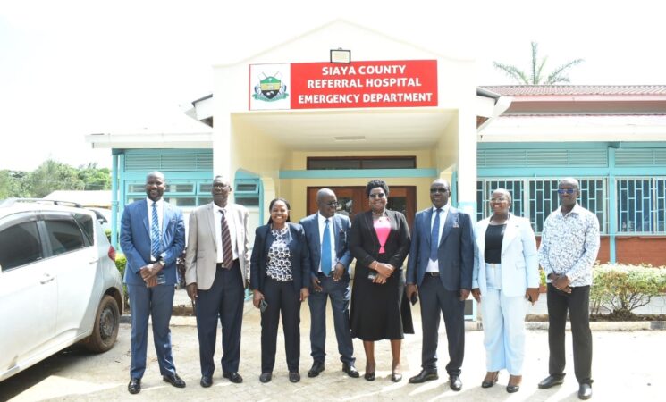 CABINET INSPECTION OF SIAYA COUNTY REFERRAL HOSPITAL EMERGENCY UNIT AHEAD OF COMMISSIONING BY GOV. ORENGO