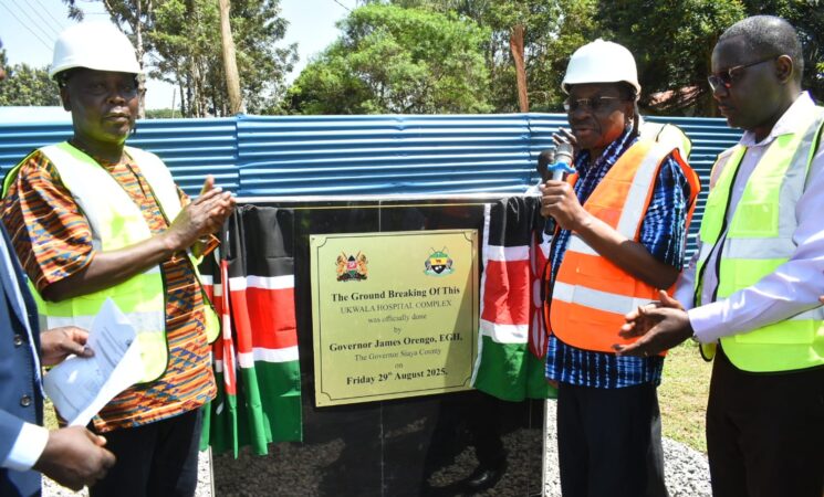 Governor Orengo Breaks Ground on Ultramodern Ukwala Sub-County Hospital Annex, Elevating Healthcare for the Residents