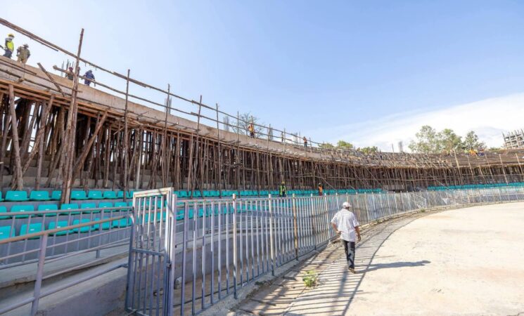 President Ruto Inspects Siaya’s Jaramogi Oginga Odinga Stadium as Modernization Hits 47% Completion