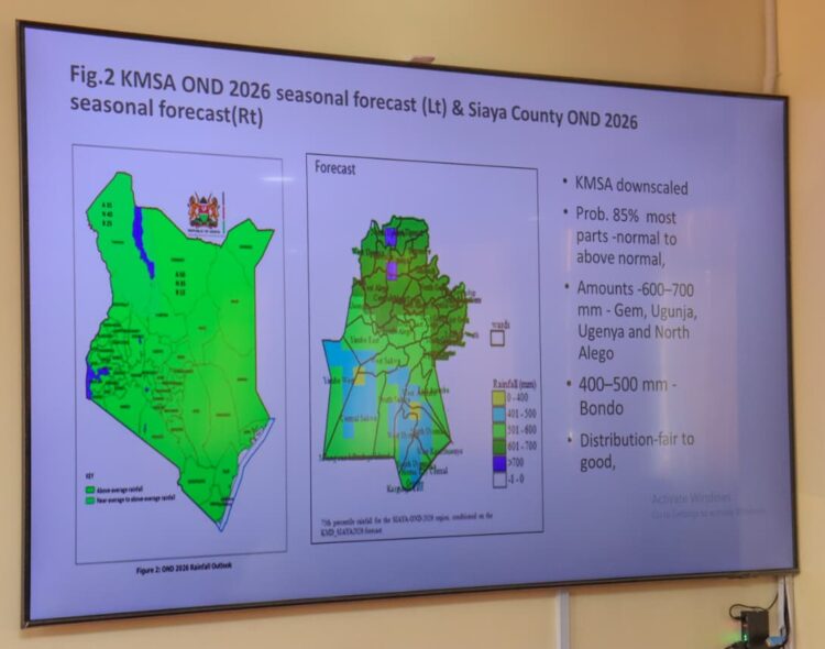 County Government of Siaya Strengthens Disaster Preparedness Ahead of OND Rains