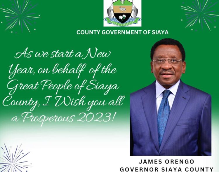 New Year Wishes from H.E Orengo