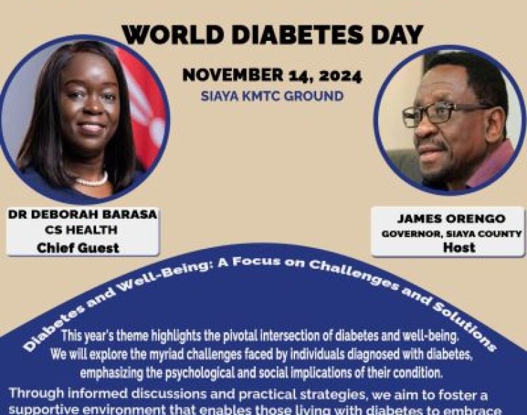 National Spotlight on Siaya as It Hosts World Diabetes Day