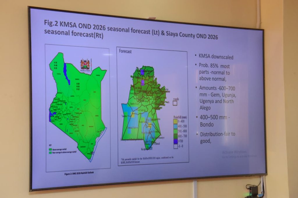 County Government of Siaya Strengthens Disaster Preparedness Ahead of OND Rains